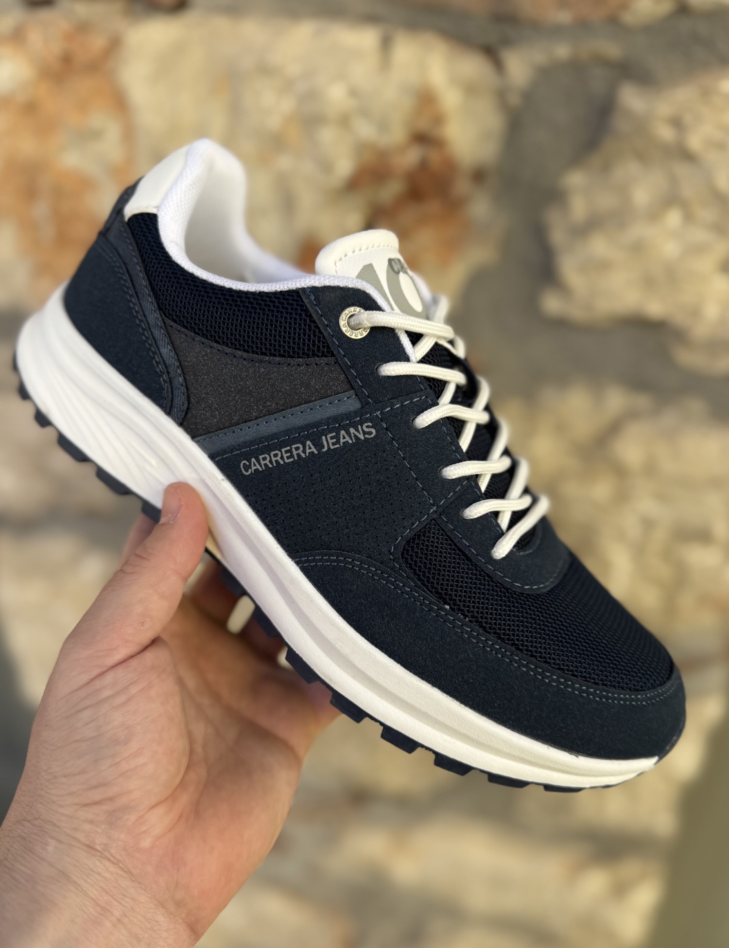 Carrera ανδρικά μπλε navy casual sneakers CAM53201 - CARRERA - 